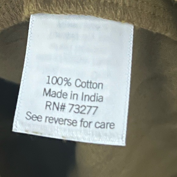 Olive green cotton peasant top - Picture 4 of 6